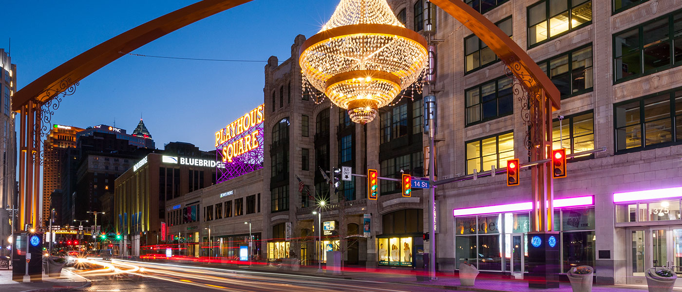 Playhouse Square in Downtown Cleveland